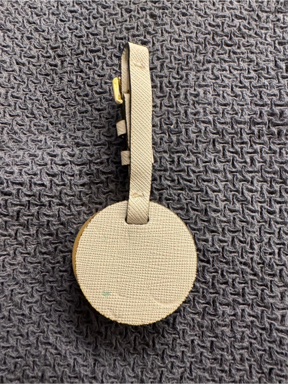 Michael Kors White and Gold MK Logo Bag Charm